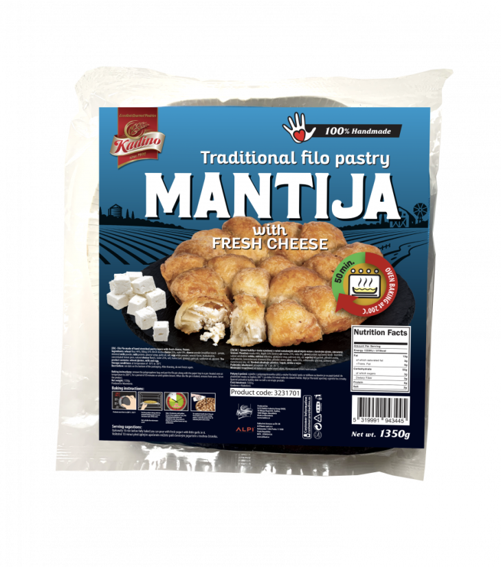 Mantija s čerstvým sýrem - velká (1350 g)
