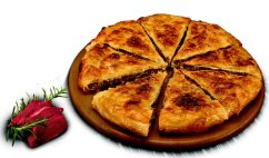 Skládaný burek s hovězím masem - velký (1150 g)