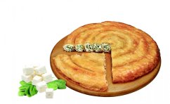 Motaný burek s čerstvým sýrem a špenátem - velký (900 g)